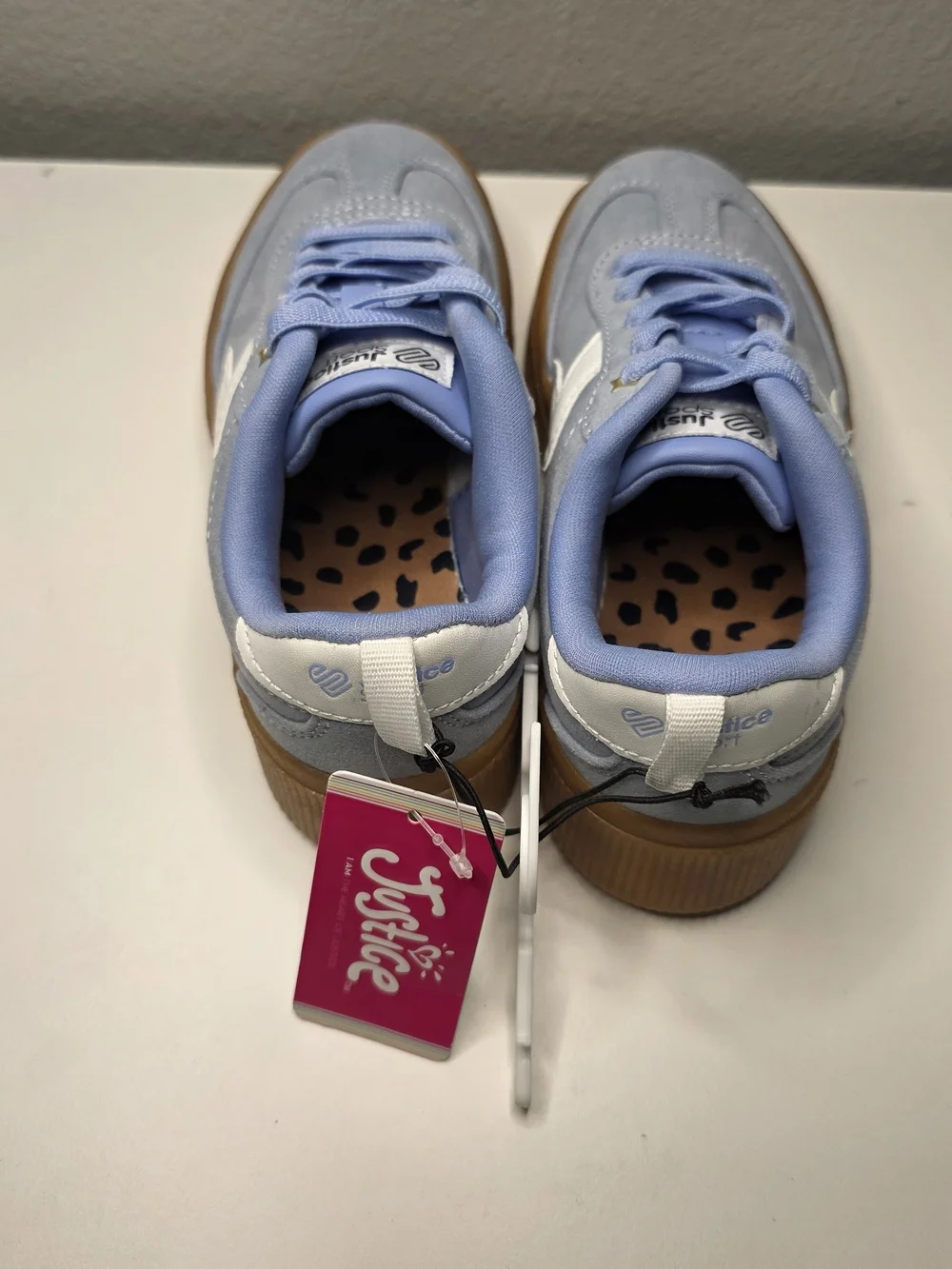 Justice Kids' Light Blue Platform Sneakers